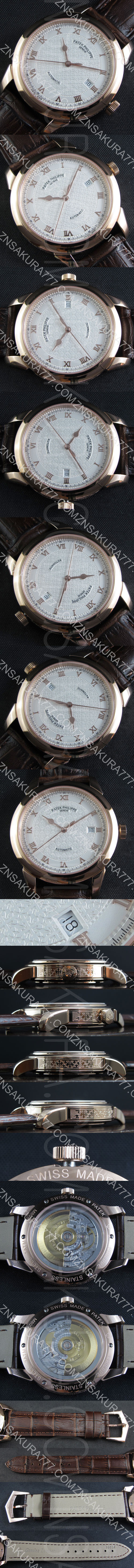 【新品発見】PATEK PHILIPPEコピー時計 カラトラバ Asian ETA 2824-2ムーブ Automatic ホワイト文字盤