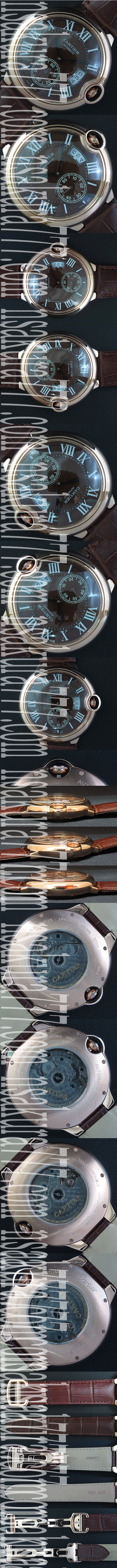 優れた品質 CARTIER カリブル ドゥ カルティエ Asian AUTOMATIC ブラウン スモールセコンド カレンダー表示