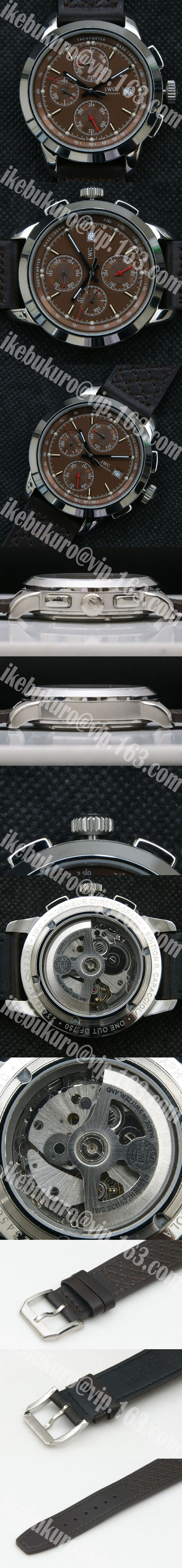 IWCパイロット・スーパーコピー時計・クロノグラフAsian 21600振動 (自動巻き)