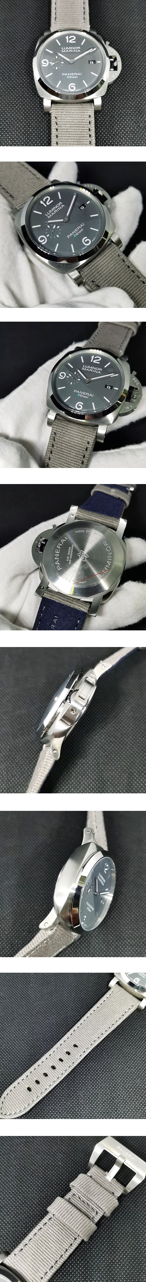 世界限定500本！パネライPAM01358 ルミノール　マリーナ　ESteel™ Grigio Roccia グレー