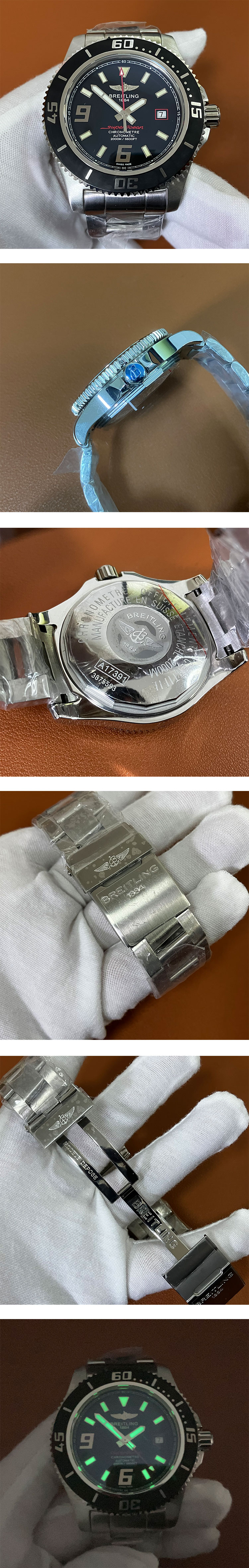 稼働状態安定ブライトリングスーパーオーシャン44 A1739102.BA76.162A(EF製造工場)