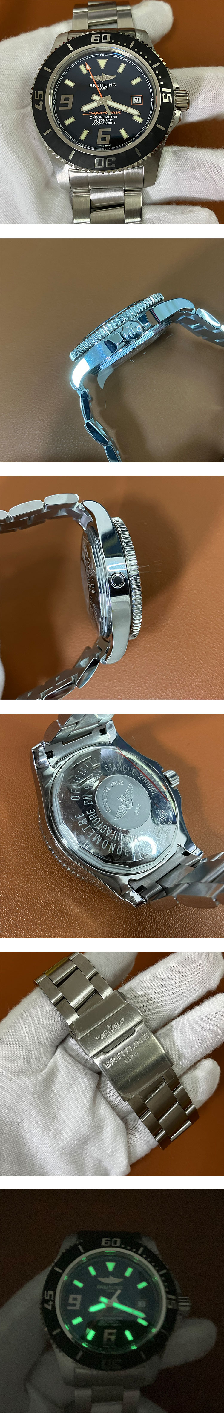 ダイビング時計ブライトリングスーパーオーシャン A17391A8/BA79 (EF製造工場)