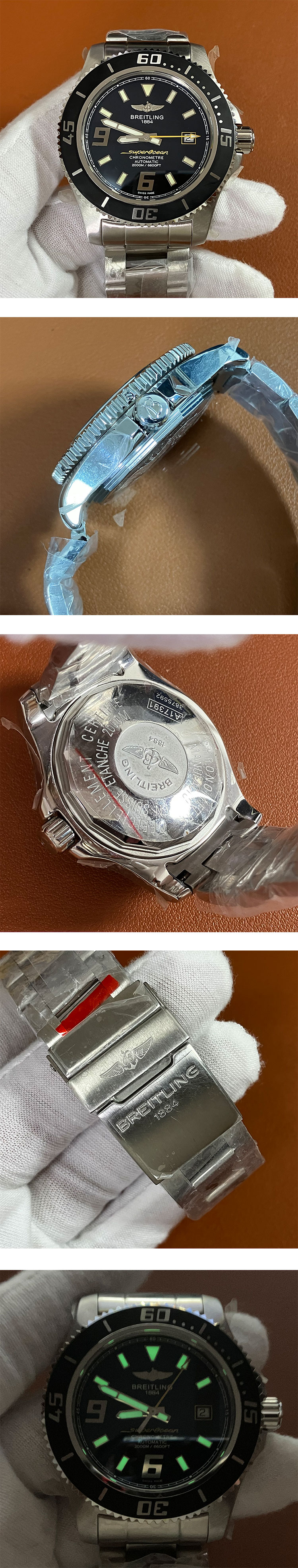 堅牢な時計ブライトリングオーシャン A1739102/BA78(EF製造工場)