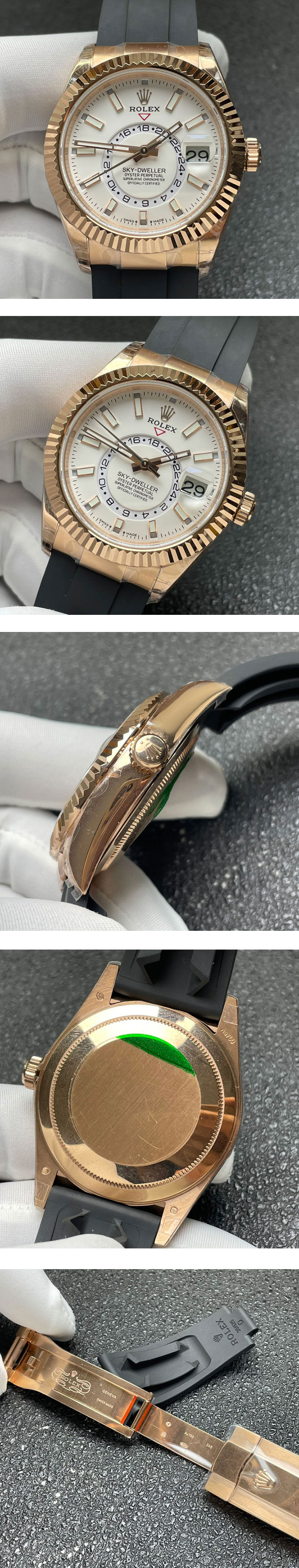 2024ロレックスコピー時計 M336235-0003 スカイドゥエラー 42MM ホワイト 9002搭載 優良配送