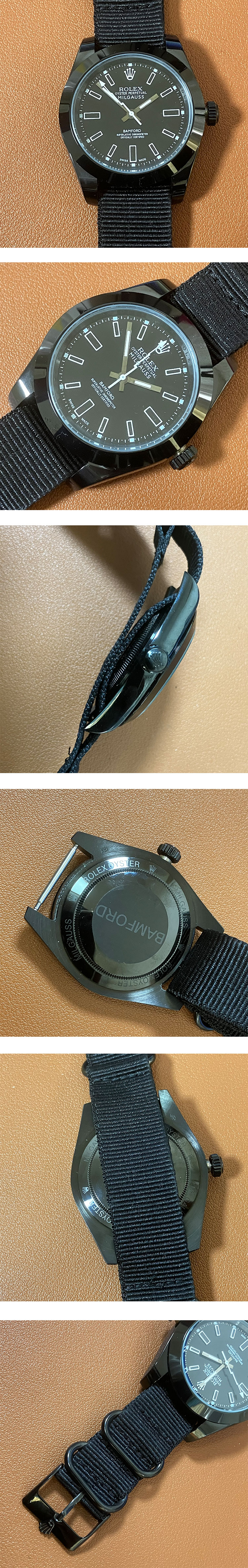 BAMFORD改装時計ロレックスミルガウス(TT製造工場)