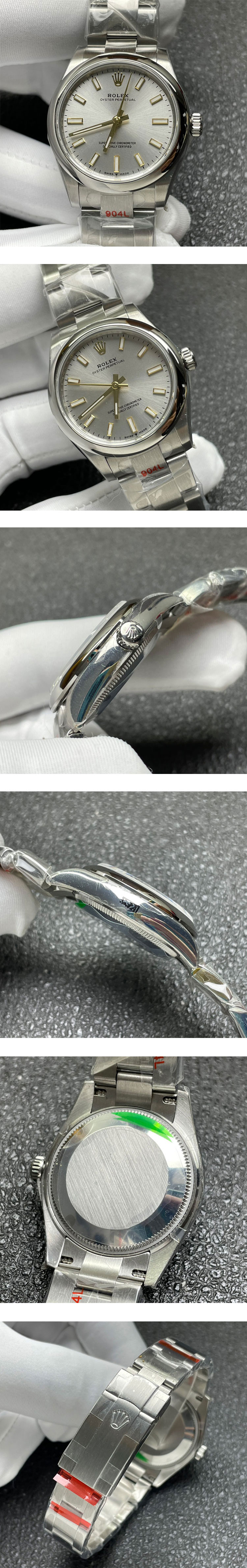 見極めできない時計ロレックスオイスターパーペチュアル M277200-0001(GM製造工場)