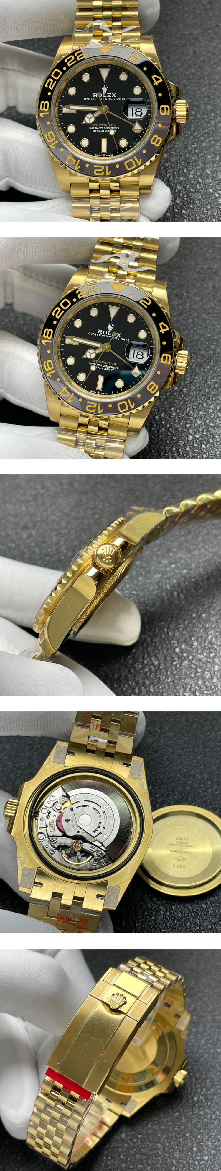 金無垢時計ロレックスGMTマスターII M126718GRNR-0001(GM製造工場)