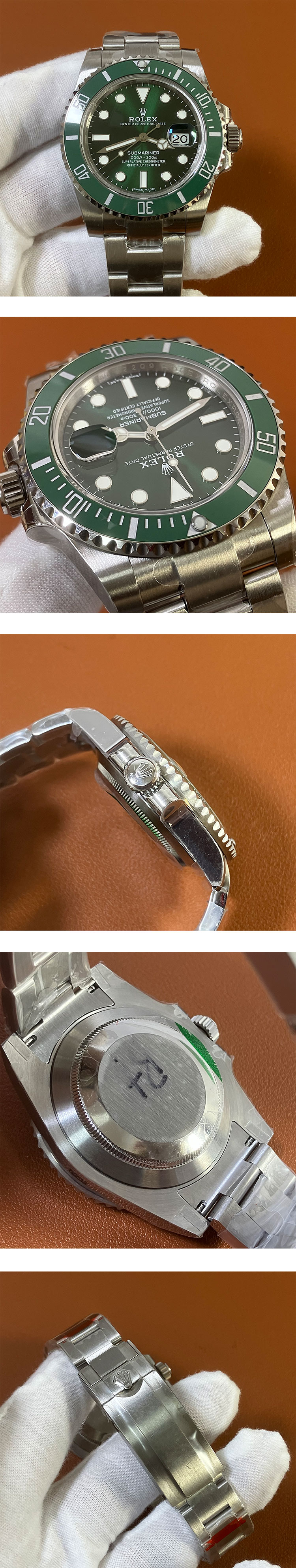 ロレックス サブマリーナーRef.116610LV ,Asian 21600振動 ムーブメント搭載Noob工場最新版 V10