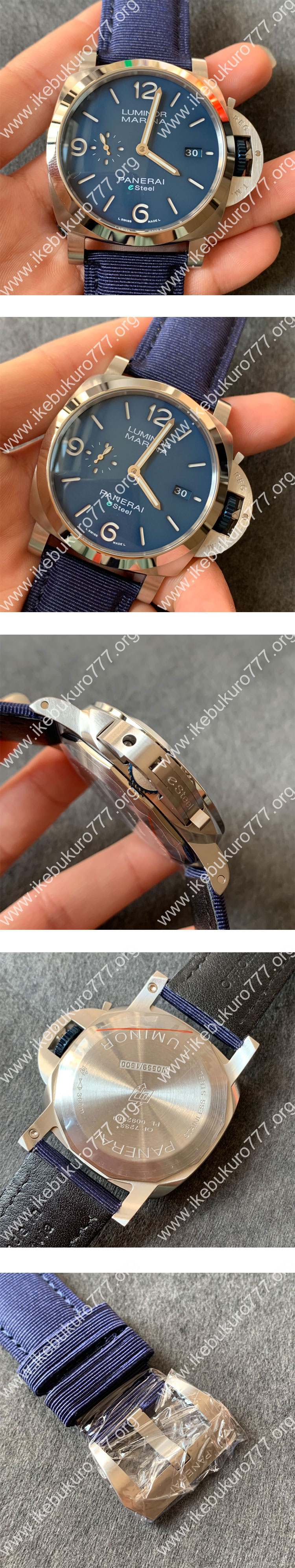 【TTF工場 】パネライスーパーコピー時計 ルミノール マリーナ Blu Profondo PAM01157 ブルー贈り物に最適