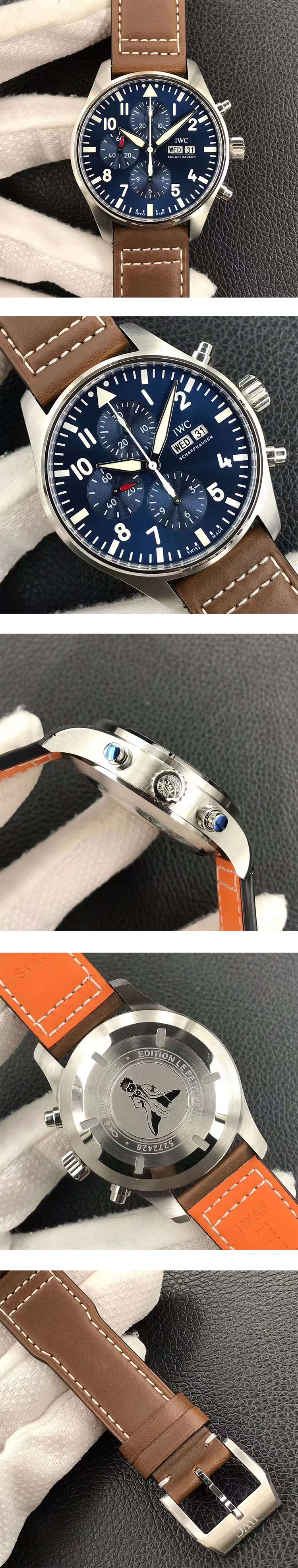 IWC腕時計コピー(AZ工場)パイロットウォッチ クロノグラフ プティフランス IW377714