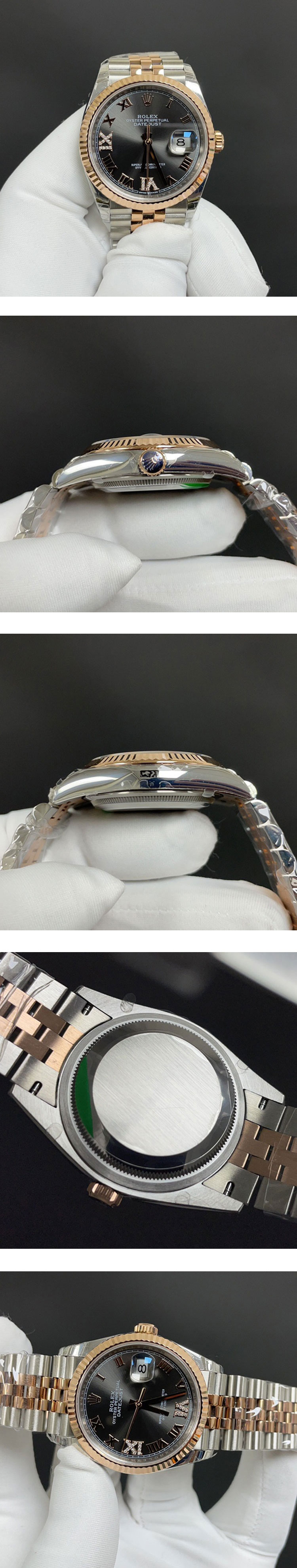【2024おすすめの逸品】ロレックスコピー M126231-0023 デイトジャスト 36mm スレートローマ 69ダイヤ 3235搭載 人気新品