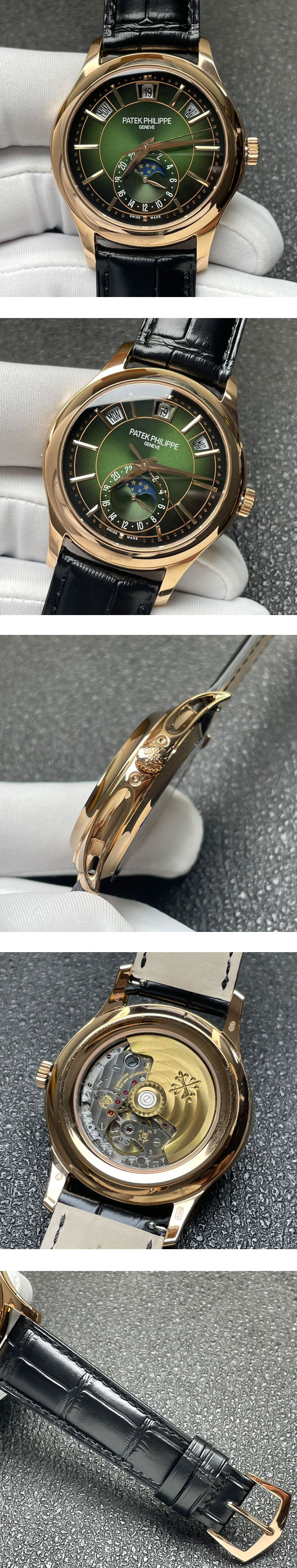 高級感を演出 PATEK PHILIPPEコピー 5205R-011 コンプリケーション  40mm グリーン GR最新品