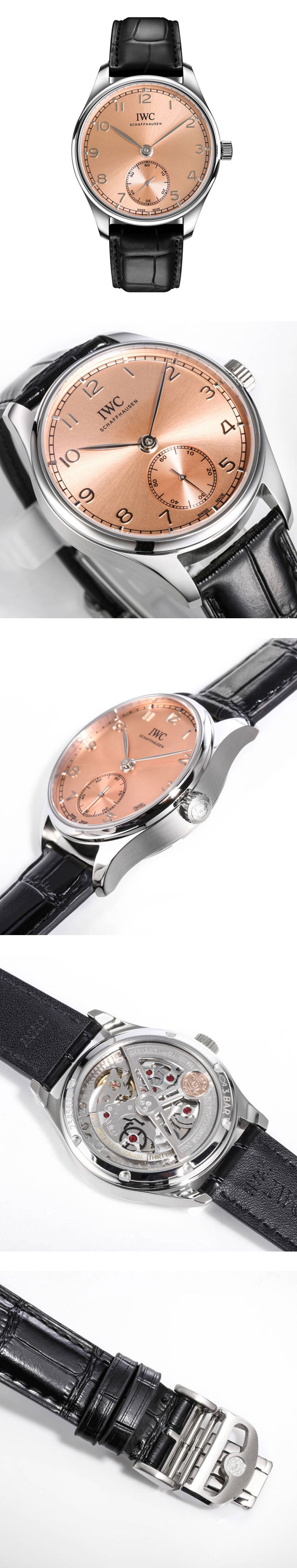 ビジネスウォッチ(GR工場)IWC358313 ポルトギーゼ オートマティック40mm サーモンピンク