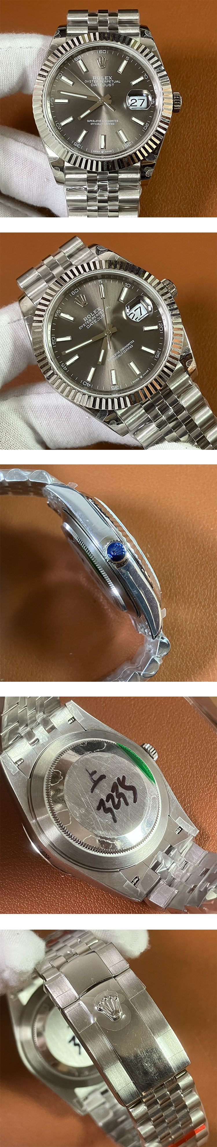 【 41mm、スレート】ロレックスコピー デイトジャスト M126334-0013 Cal.3235搭載 高精度