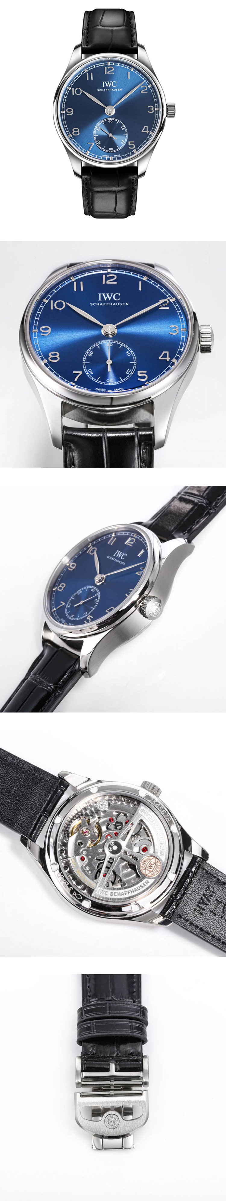 IWCコピー新品 インターナショナルウォッチカンパニー ポルトギーゼ オートマティック40 IW358305 ブルー Cal.82200搭載 GR製
