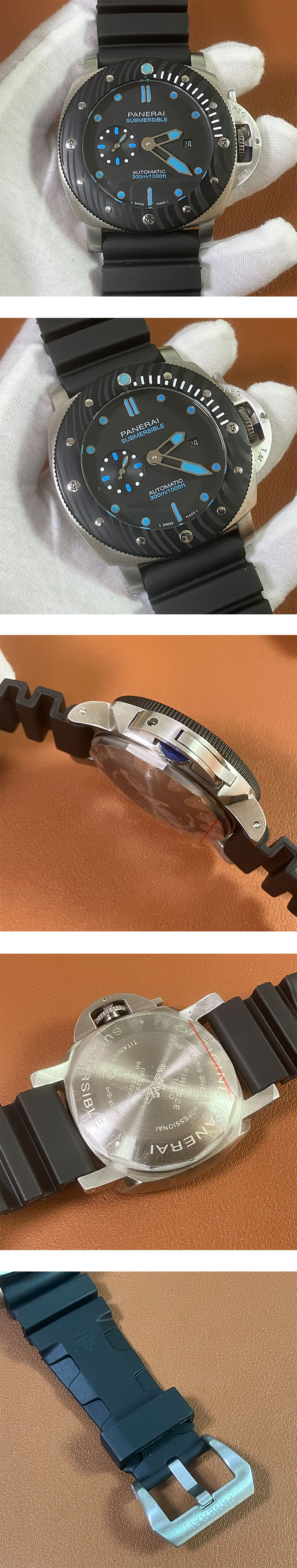 高精度時計推薦パネライ サブマーシブル マリーナ ミリターレ PAM00799(QM製造工場)