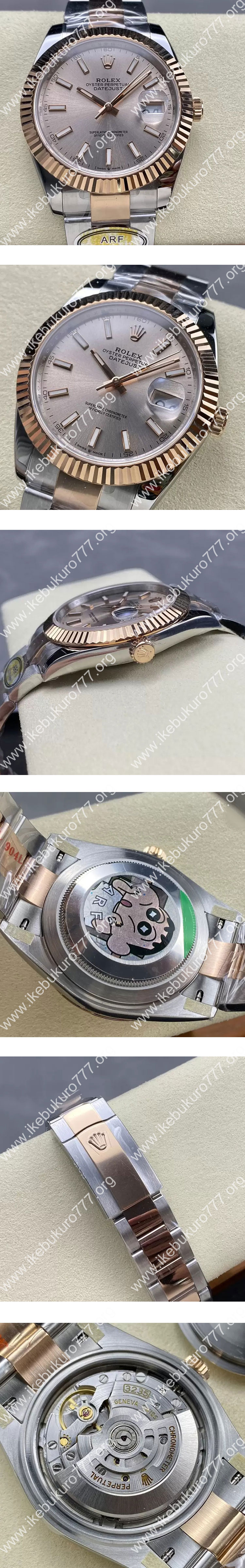 【加重版 ARF製】 ロレックスコピー M126331-009 デイトジャスト 41mm サンダスト 紳士用腕時計