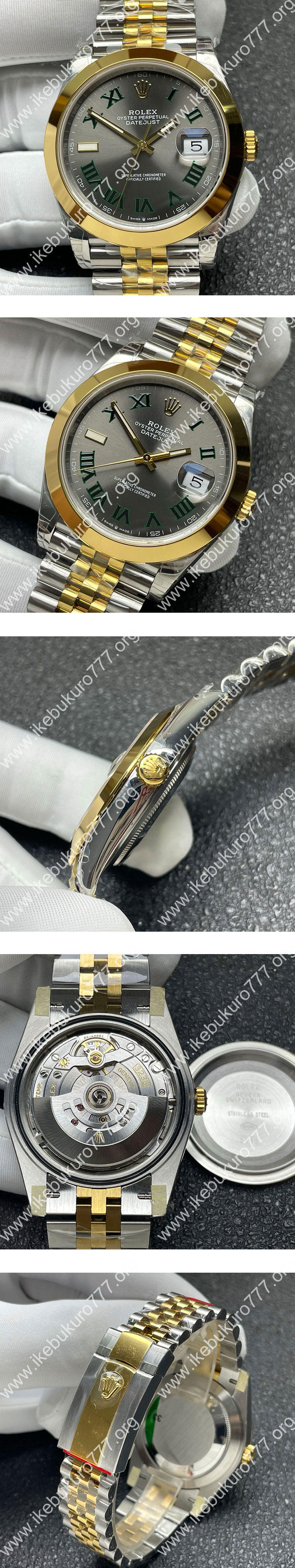 VS工場 ロレックスコピー M126303-0020 デイトジャスト 41mm グレー ローマ