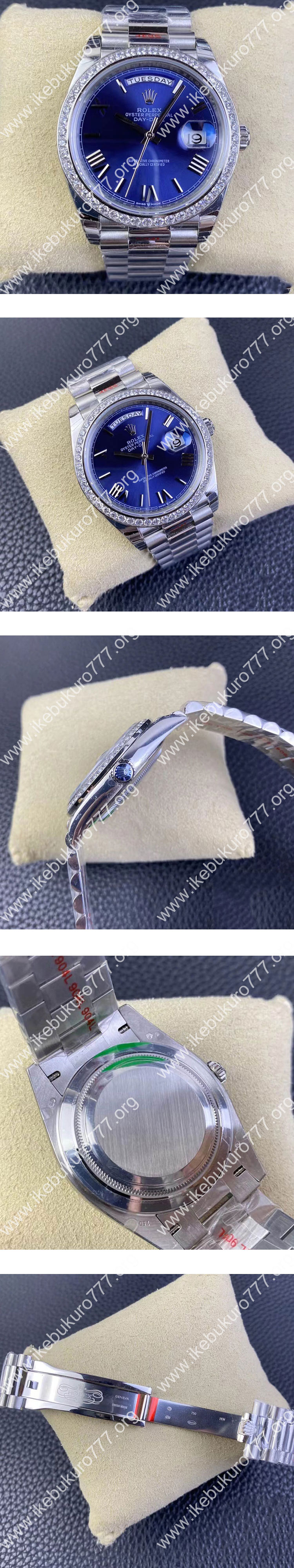 【GM工場】スーパーコピーロレックス M228349RBR-0005 デイデイト 40mm 3255搭載 ブルー
