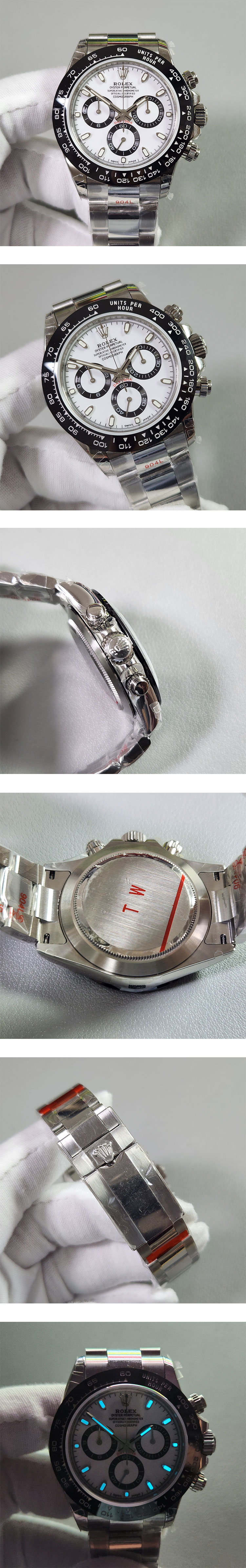 ロレックスデイトナRef.116500LN,Asian7750 ムーブメント搭載 (Noob 最新改良 V10)