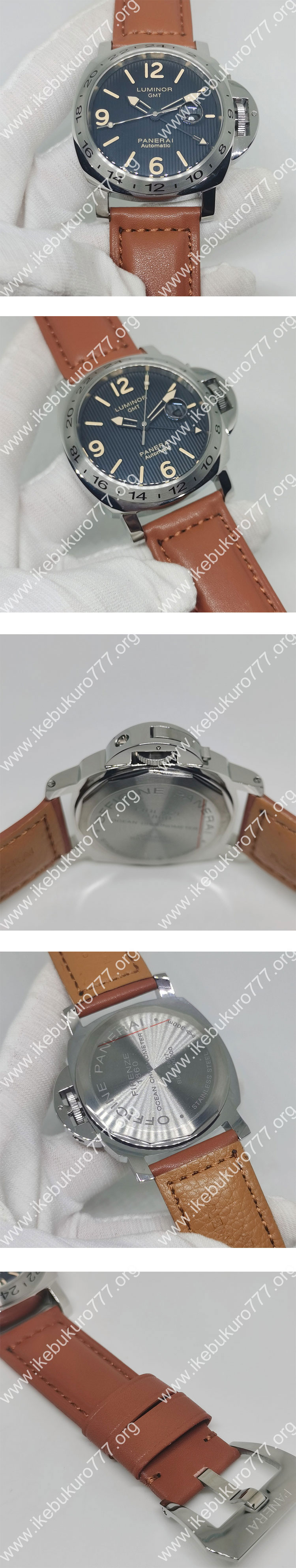 【QM工場】パネライコピー ルミノールGMT 44mm フリンケ 世界限定1000本 PAM00029 送料無料