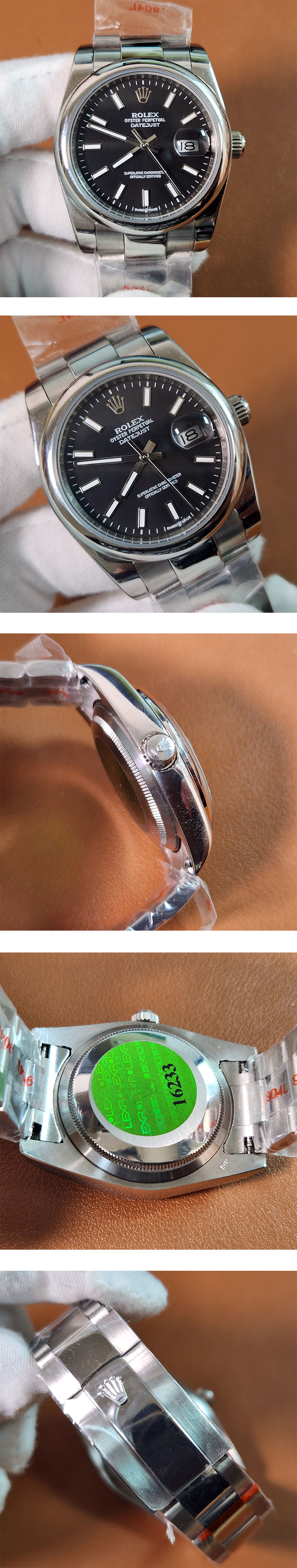 【人気がある】ロレックスコピーM126200-0004 デイトジャスト 36mm ブラック 最新で絶対欲しい