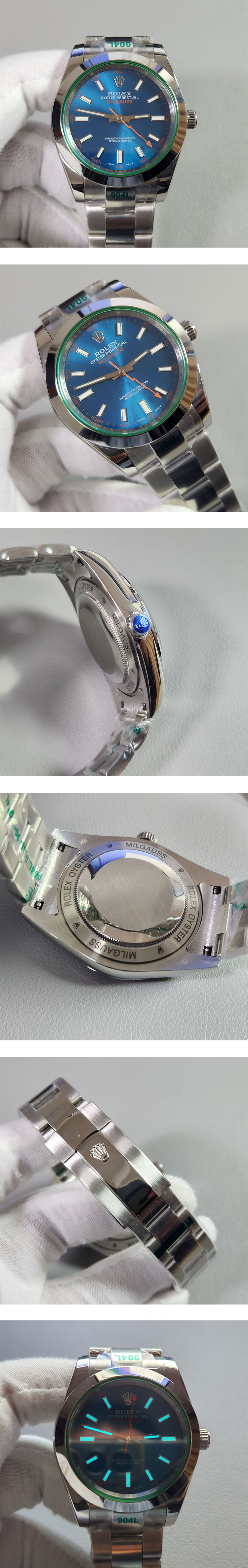 ロレックス ミルガウスAsian 21600振動ムーブメント搭載！JF工場