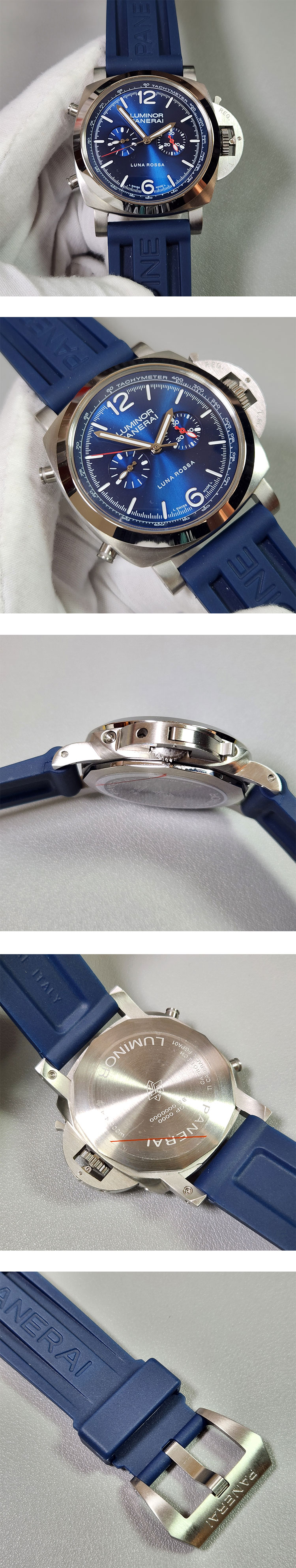ダイバーズ時計パネライ ルミノール クロノルナ ロッサ PAM01303(QM製造工場)