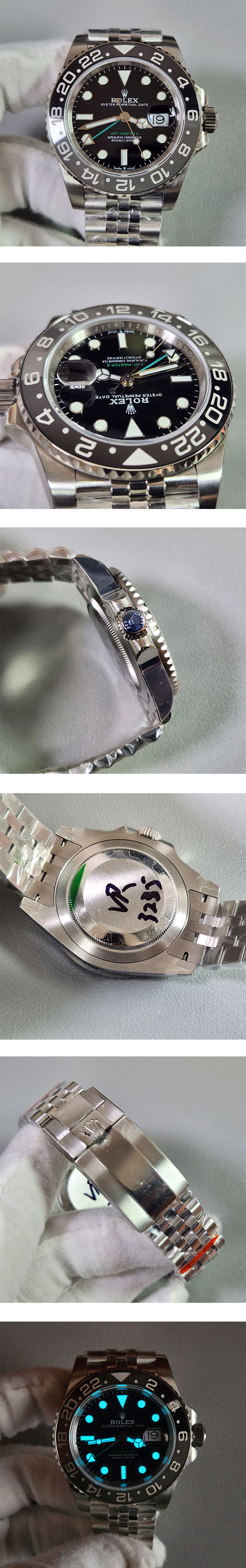 2024ロレックスコピー高品質新品 M126710GRNR-0003 GMTマスターII “灰黒ベゼル” 40mm 3285搭載 超大人気 GMメーカー製