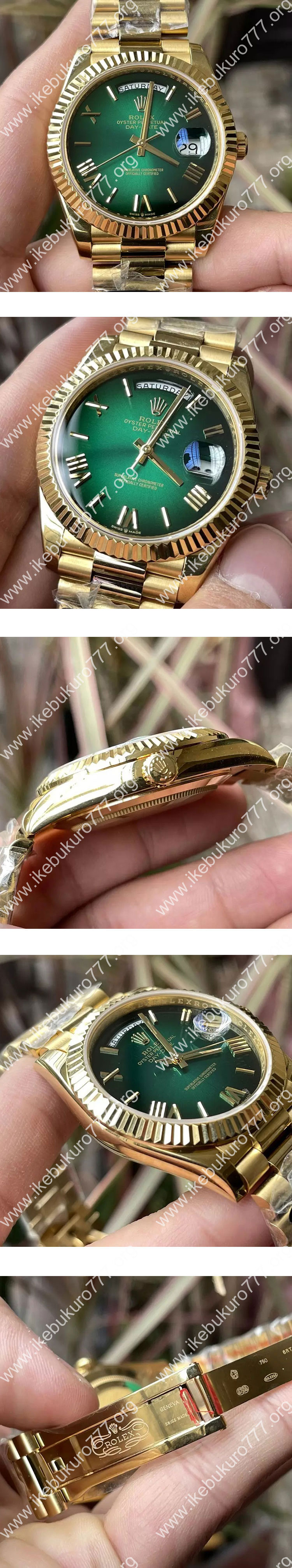 TW工場 ロレックススーパーコピー M228238-0069 デイデイト 40mm ダークグリーン 3255搭載
