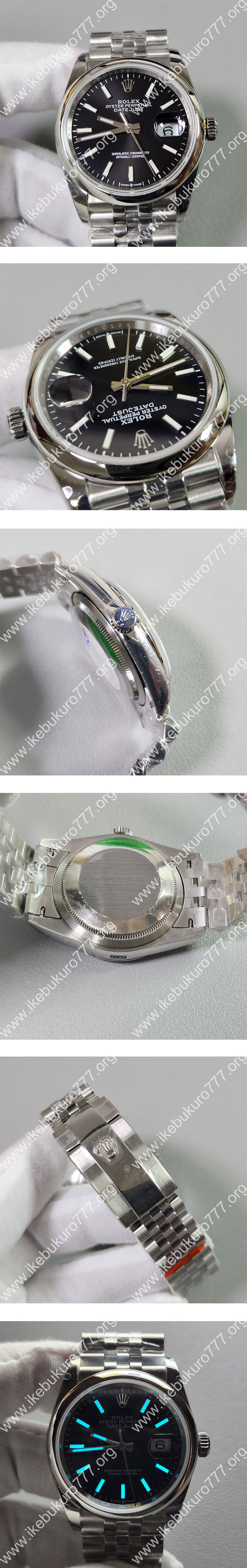 GM工場 デイトジャストM126200-0003 ブラック文字盤 36mm 3235搭載 ロレックスコピー
