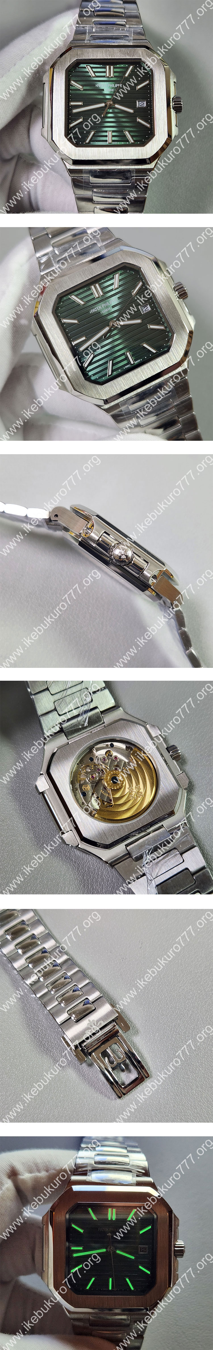 【XT製 質感良好】パテックフィリップコピー キュビタス 5821/1A-001 グリーン 最安値