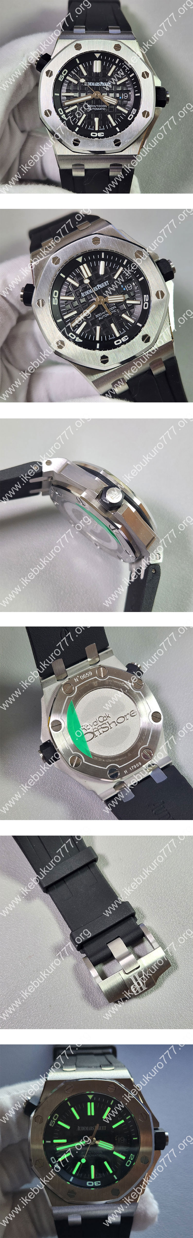 BF製 オーデマピゲコピー ロイヤルオーク オフショア ダイバー 15703ST.OO.A002CA.01 ブラック 42mm 最安値挑戦
