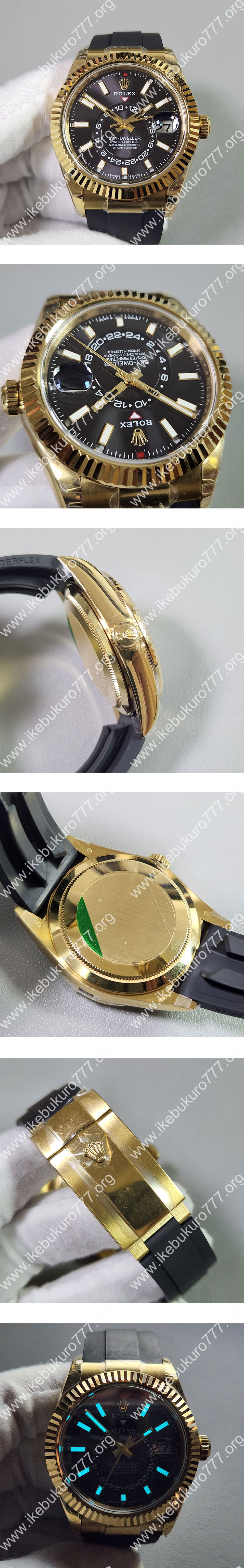 【9002搭載、42mm】最高級ロレックスコピーm336238-0003 スカイドゥエラー ブラック ZF工場