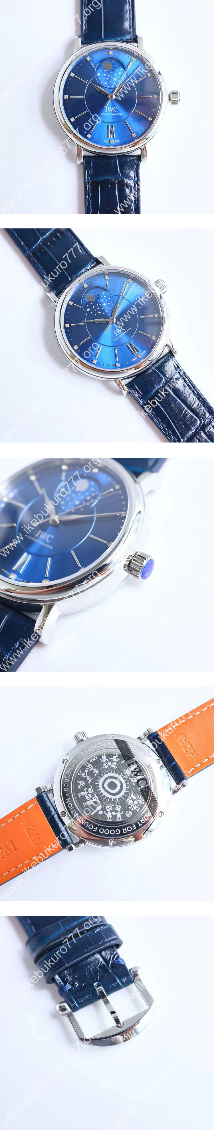 (V9工場) IWCコピー時計 ポートフィノ ムーンフェイズ 37 ローレウス リミテッド IW459006 新作腕時計
