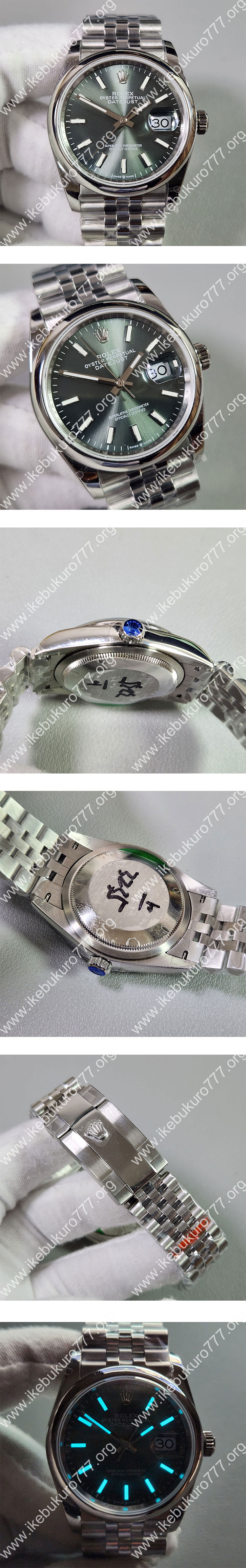 【GM製 3235搭載】ロレックスコピーM126200-0023 デイトジャスト 36mm ミントグリーン 高級腕時計