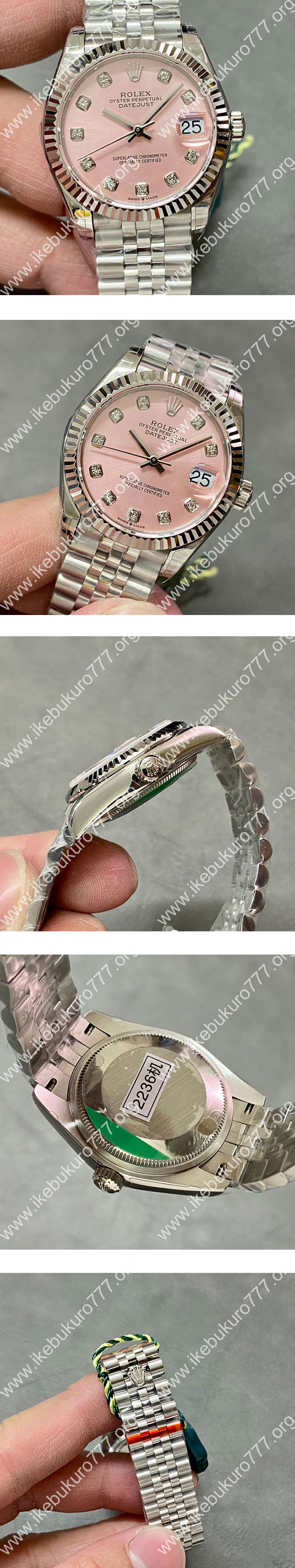 【GS製 】ロレックスコピー時計デイトジャストM278274-0032 ピンク文字盤 2236搭載、高級感感じる
