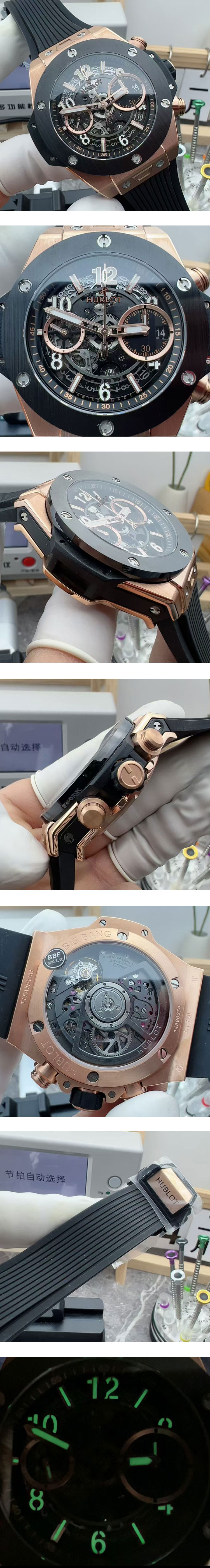 BBF製 ウブロコピーn級 ビッグバン ウニコ キングゴールド セラミック 441.OM.1180.RX 爆売れ品