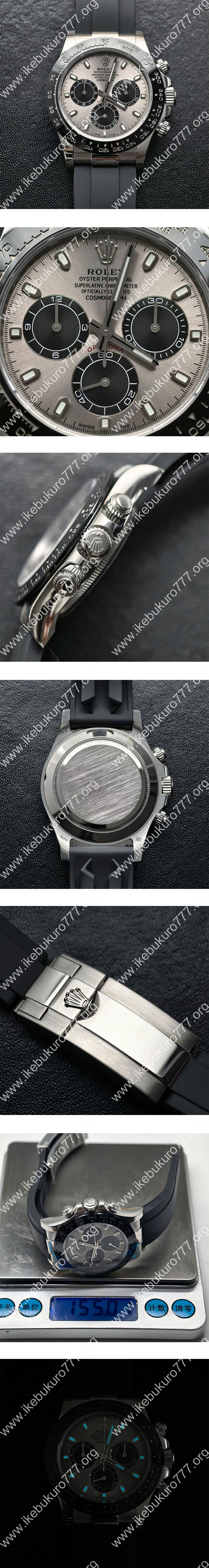 【加重版 砲金】超人気ロレックスコピーM116519LN-0027 コスモグラフデイトナ40mm シルバー (BDS製造)