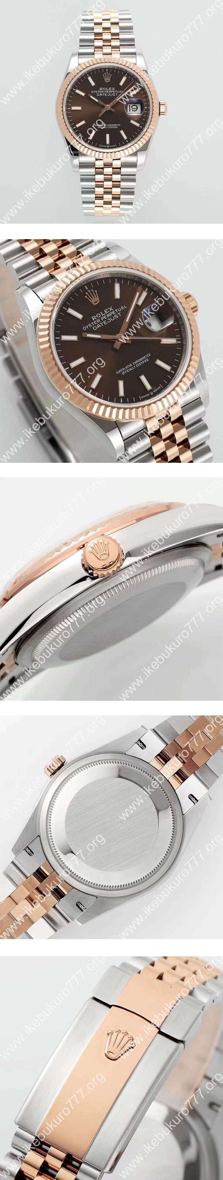 ARF工場 ロレックスコピー M126231-0025 デイトジャスト 36mm チョコレート