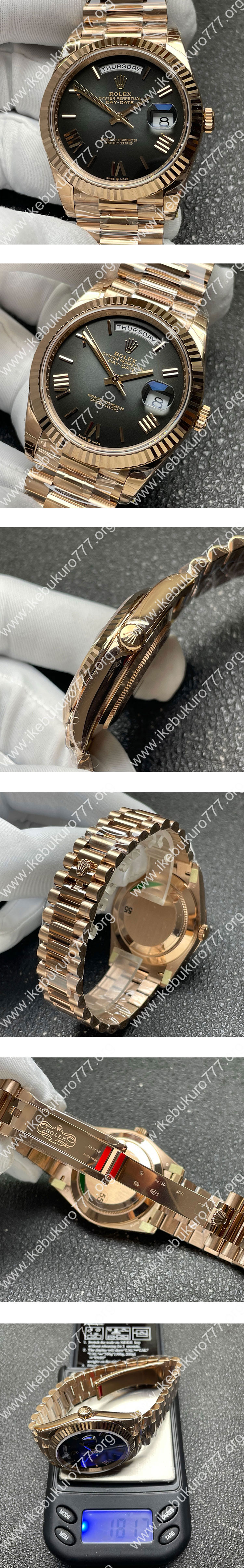 【VS製 加重版】ロレックスデイデイト M228235-0055、40mm 優れた精度