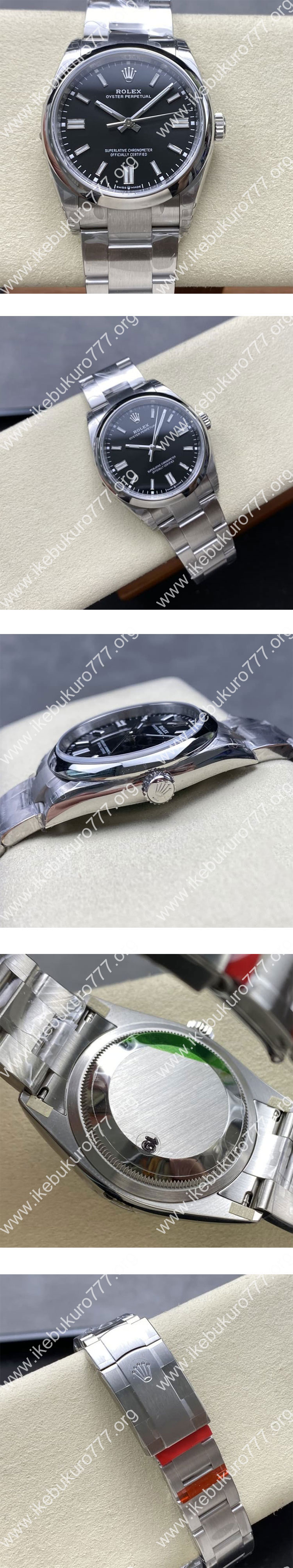 (VS製) ロレックスコピー M126000-0002 オイスターパーペチュアル 36mm ブラック文字盤