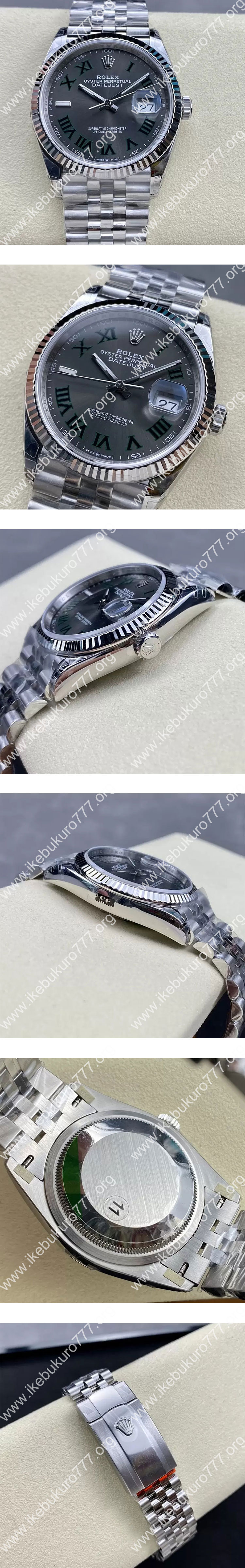 VS製 デイトジャストロレックスコピー M126234-0045 (ケース径36mm) スレートローマ字文字盤