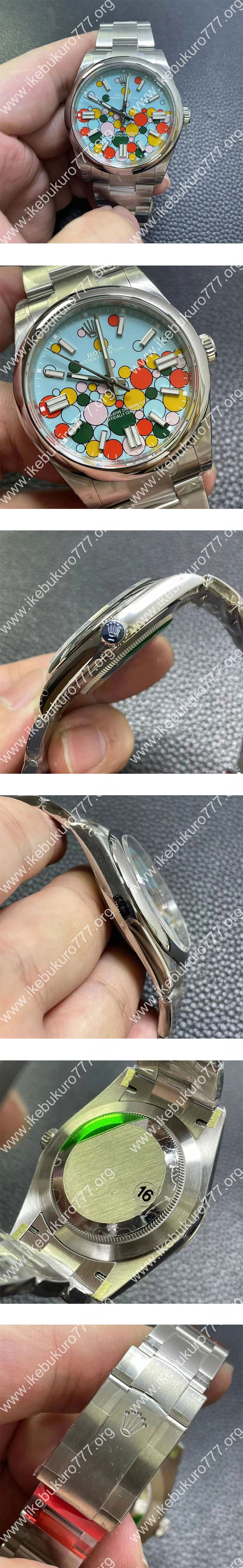 (VS製)ロレックスコピー M124300-0008 オイスターパーペチュアル ケース径41mm セレブレーションモチーフ