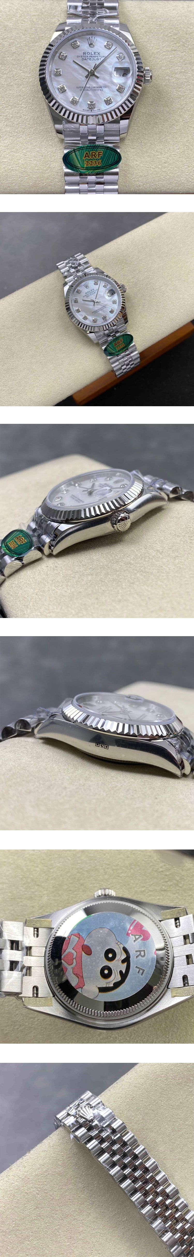 【ARF製 2236搭載】ロレックスコピー M278274-0006 デイトジャスト 31mm シェル文字盤(レディース)