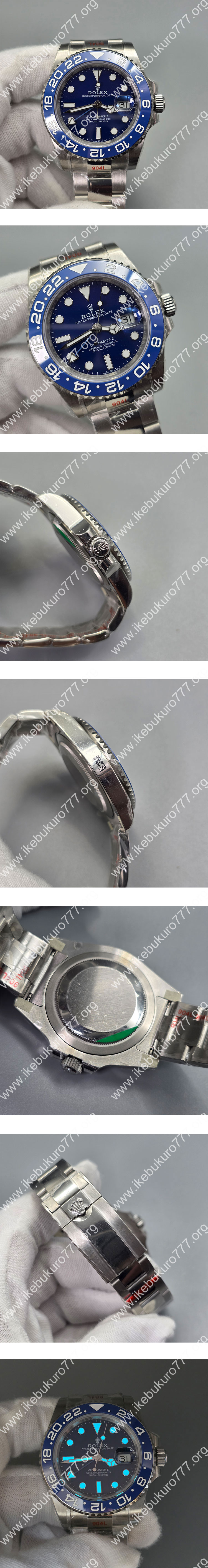【TW製】ロレックスコピー時計 REF. 126716 GMTマスター Ⅱ ブルー 40mm 3285ムーブメント搭載 通販限定モデル