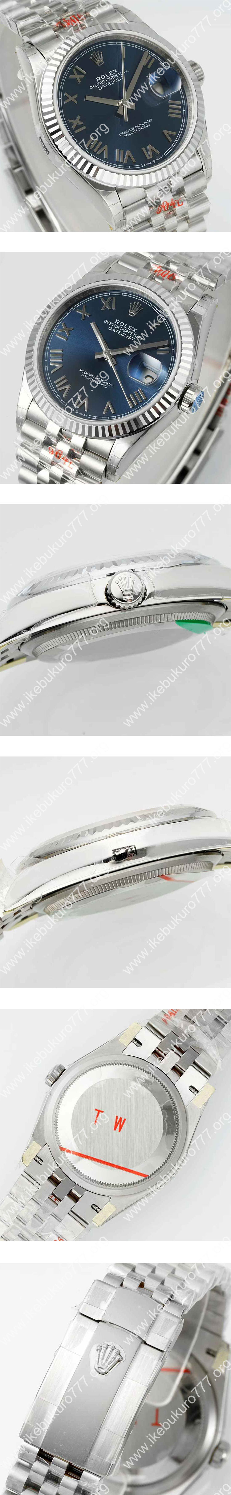 【TW製 ブルーローマ】   M126234-0069 デイトジャスト 36mm ロレックスコピー