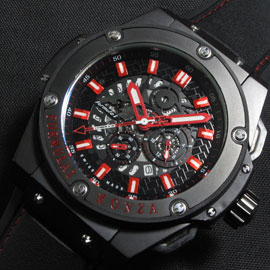 安心サービス HUBLOT King Power F1 モンツァ MIYOTA クオーツムーブメント クロノグラフ スモールセコンド