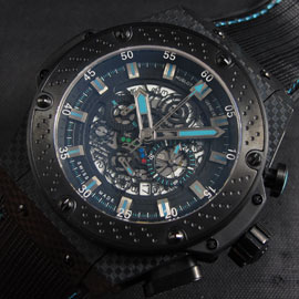 高級感有るHUBLOT King Power F1 インテルラゴス クオーツ クロノグラフ スモールセコンド カレンダー