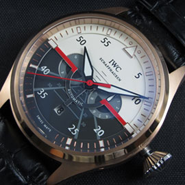 IWC パイロットクロノトップガンミラマ， Asian 21600振動D